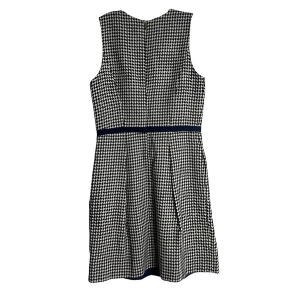 DRAPER JAMES Houndstooth Sleeveless Dress in Black / White Size 10 NWT - Picture 2 of 9